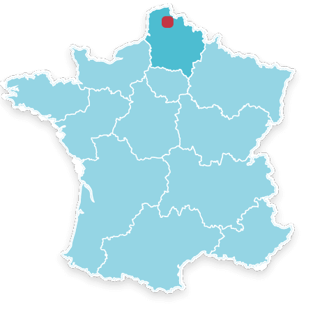 Pas-de-Calais en région Hauts-de-France