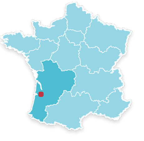 Gironde en région Nouvelle-Aquitaine